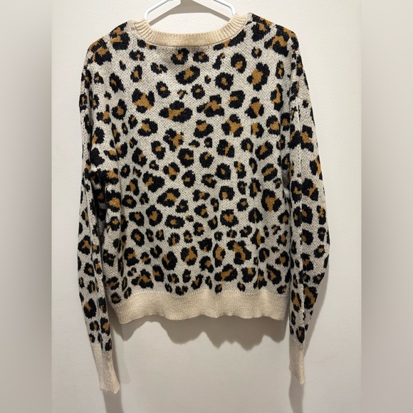 NWT Knox Rose Leopard Print Sweater, Tan, Women’s Medium - Picture 2 of 8